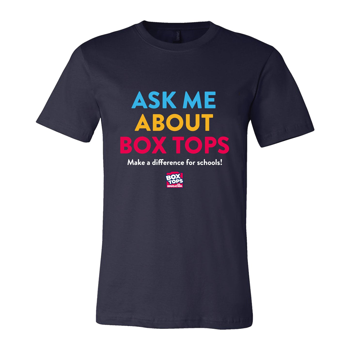 Box Tops for Education Unisex Jersey Short Sleeve Tee - Navy
