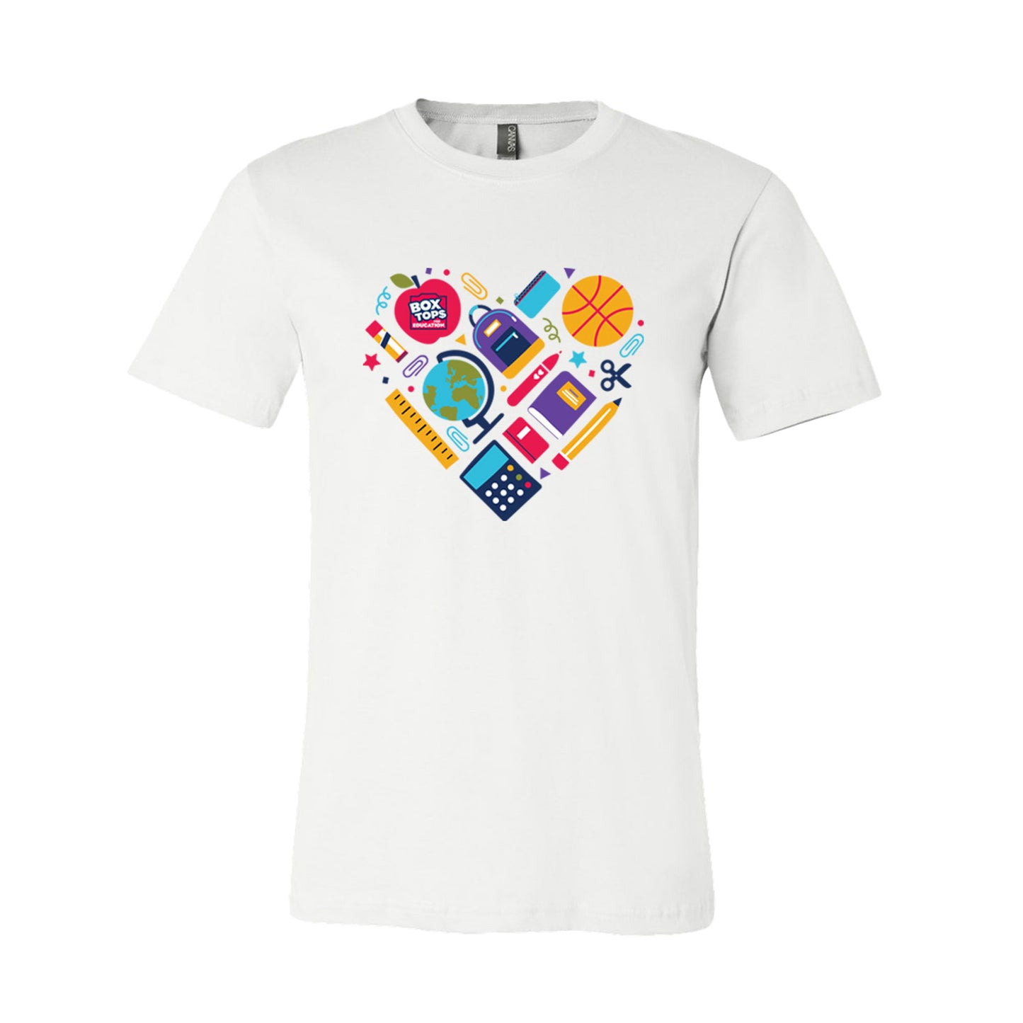 Box Tops for Education Unisex Jersey Short Sleeve Tee - White