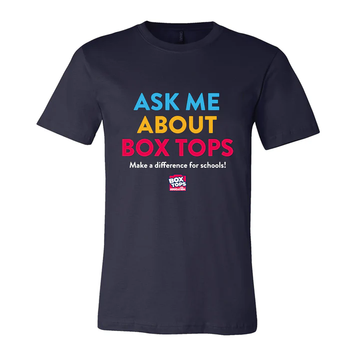 Box Tops for Education Unisex Jersey Short Sleeve Tee - Navy